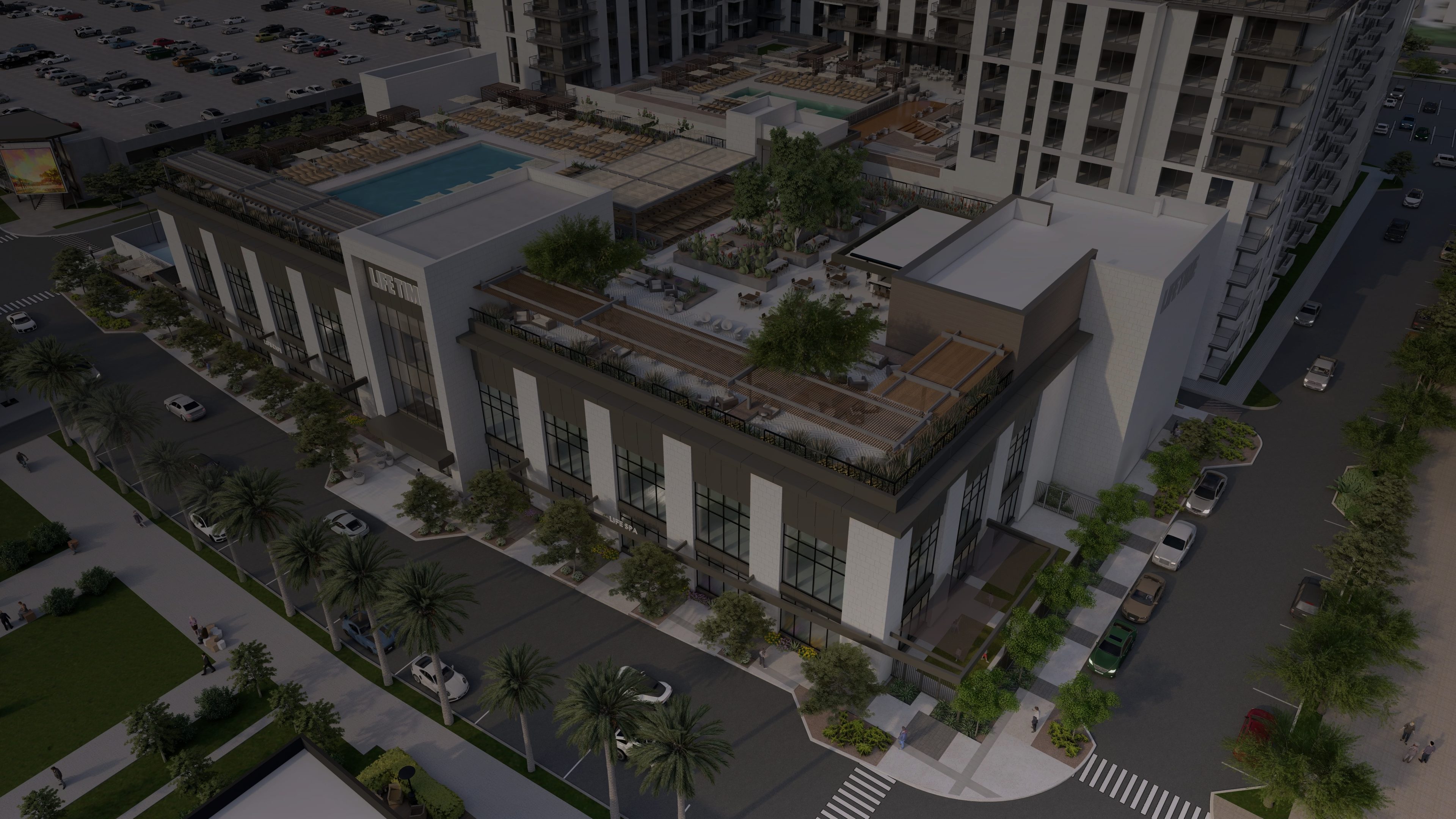 exterior view of Life Time Paradise Valley