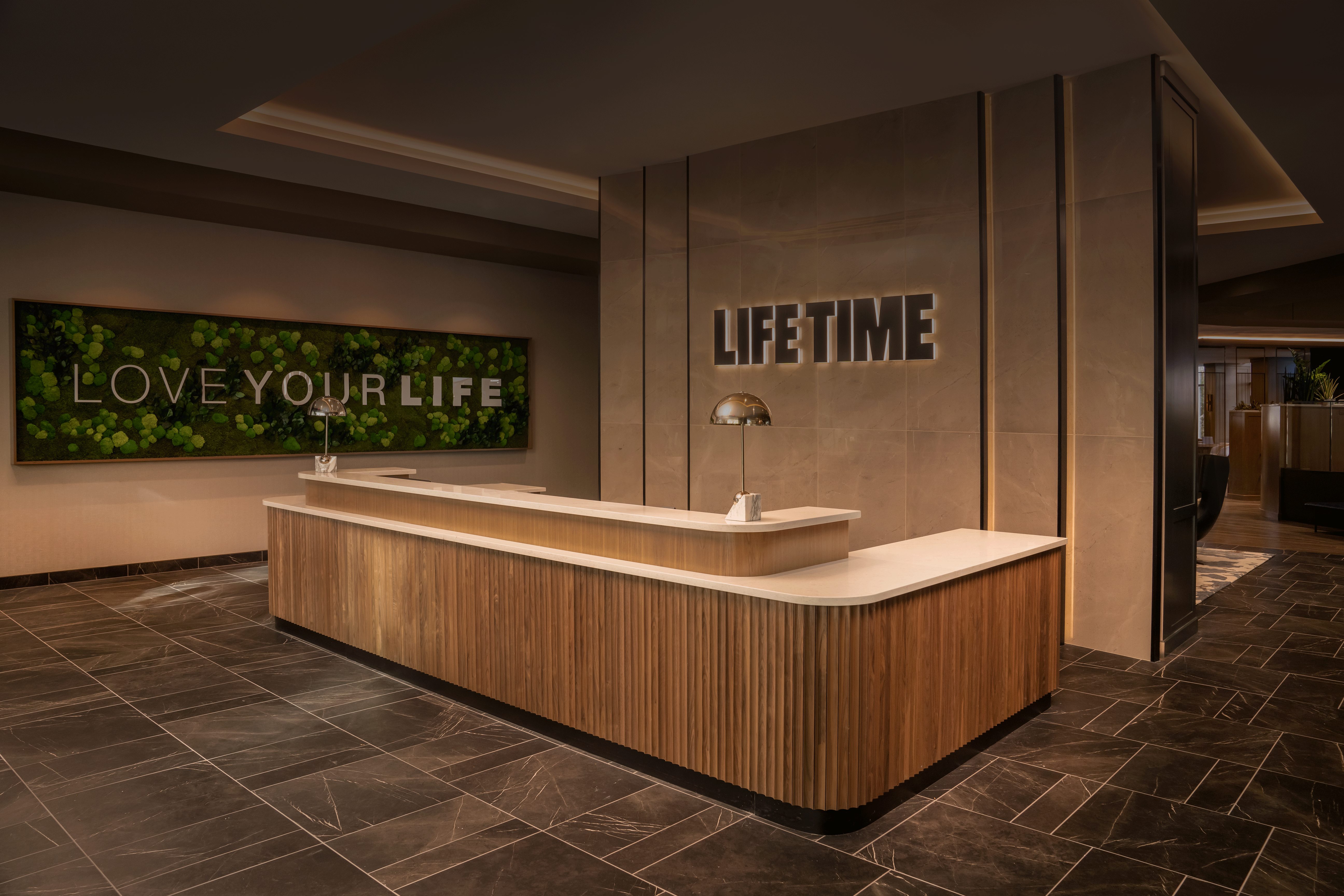 reception desk at Life Time