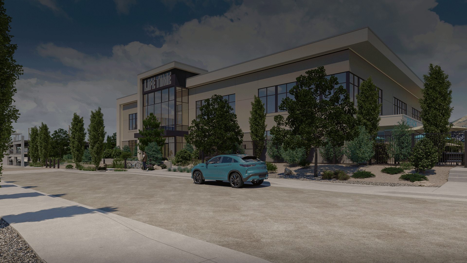 Exterior of Life Time Building