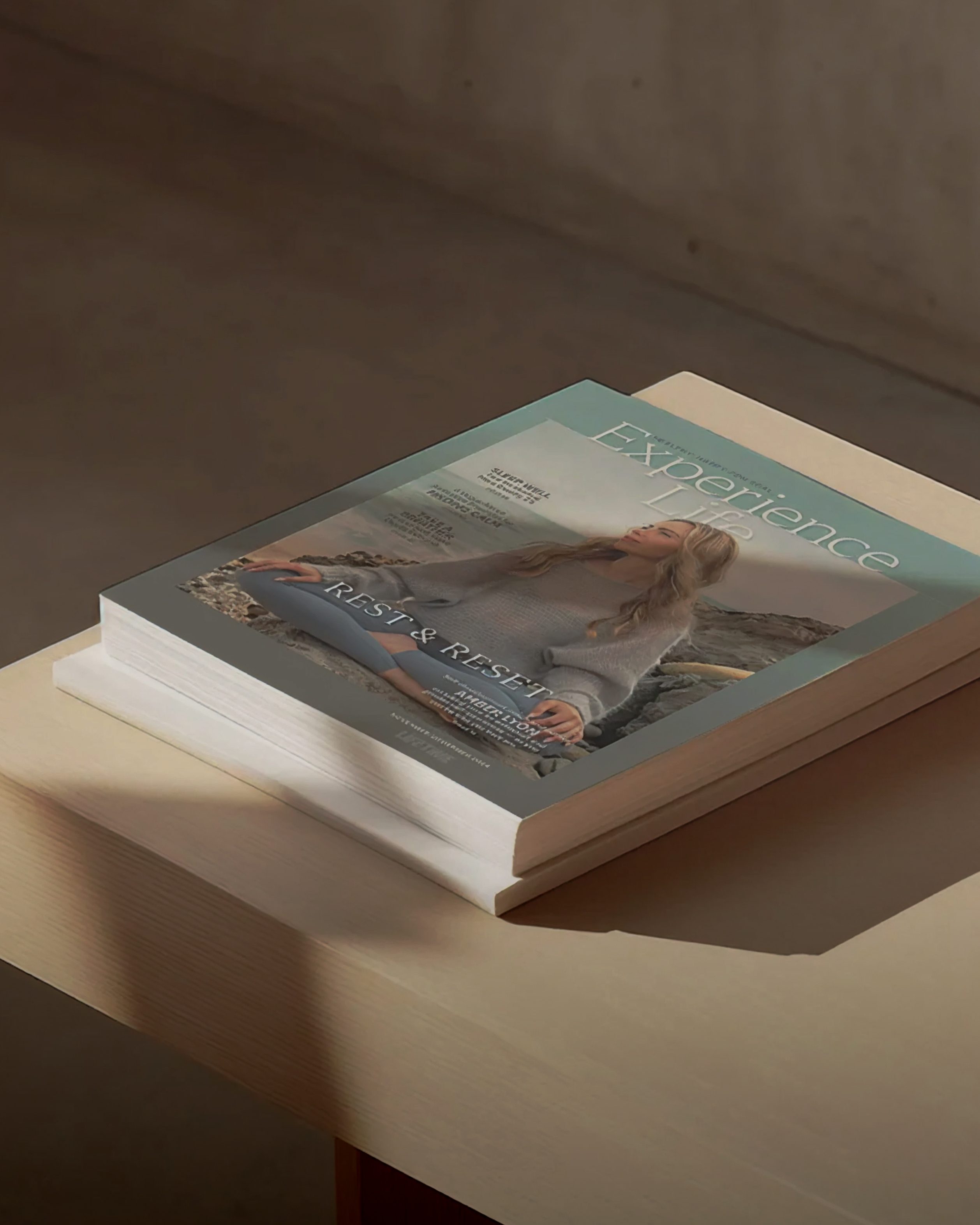 experience life magazine sitting on a table