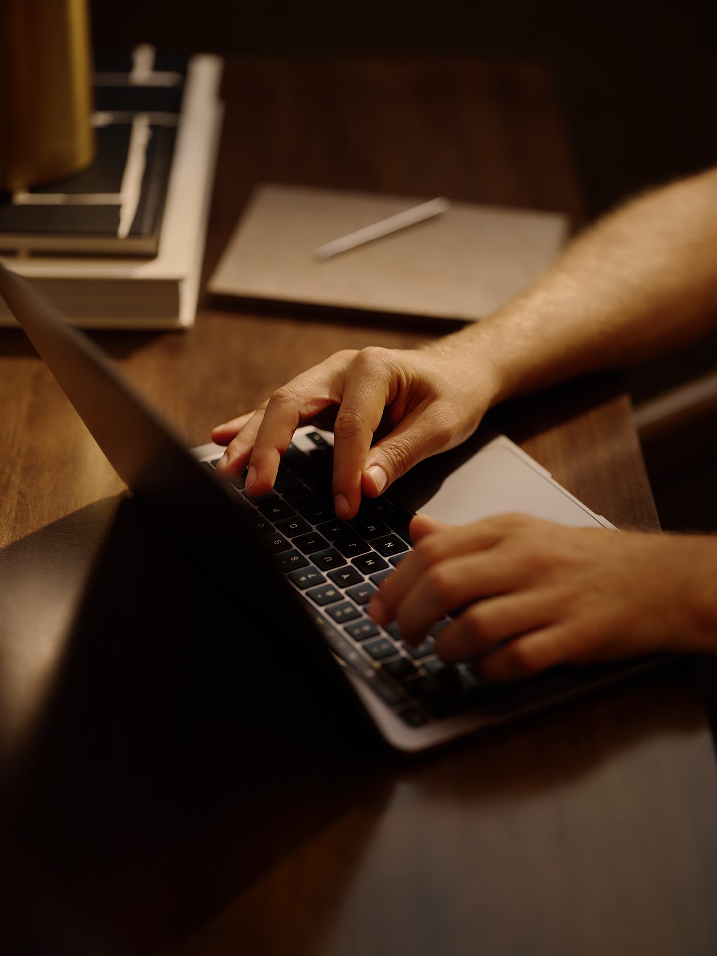 a person on a laptop