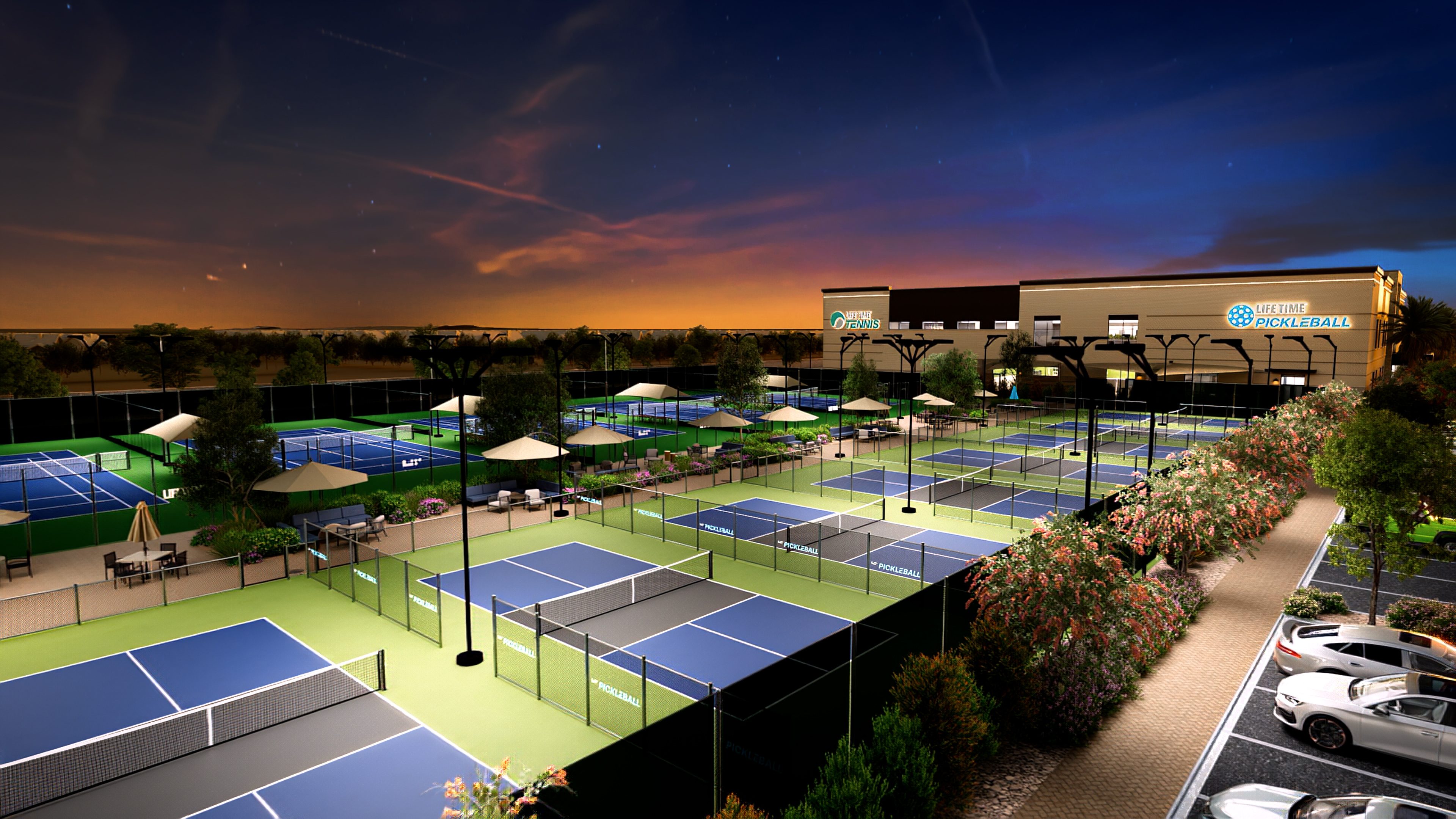 outdoor pickleball courts