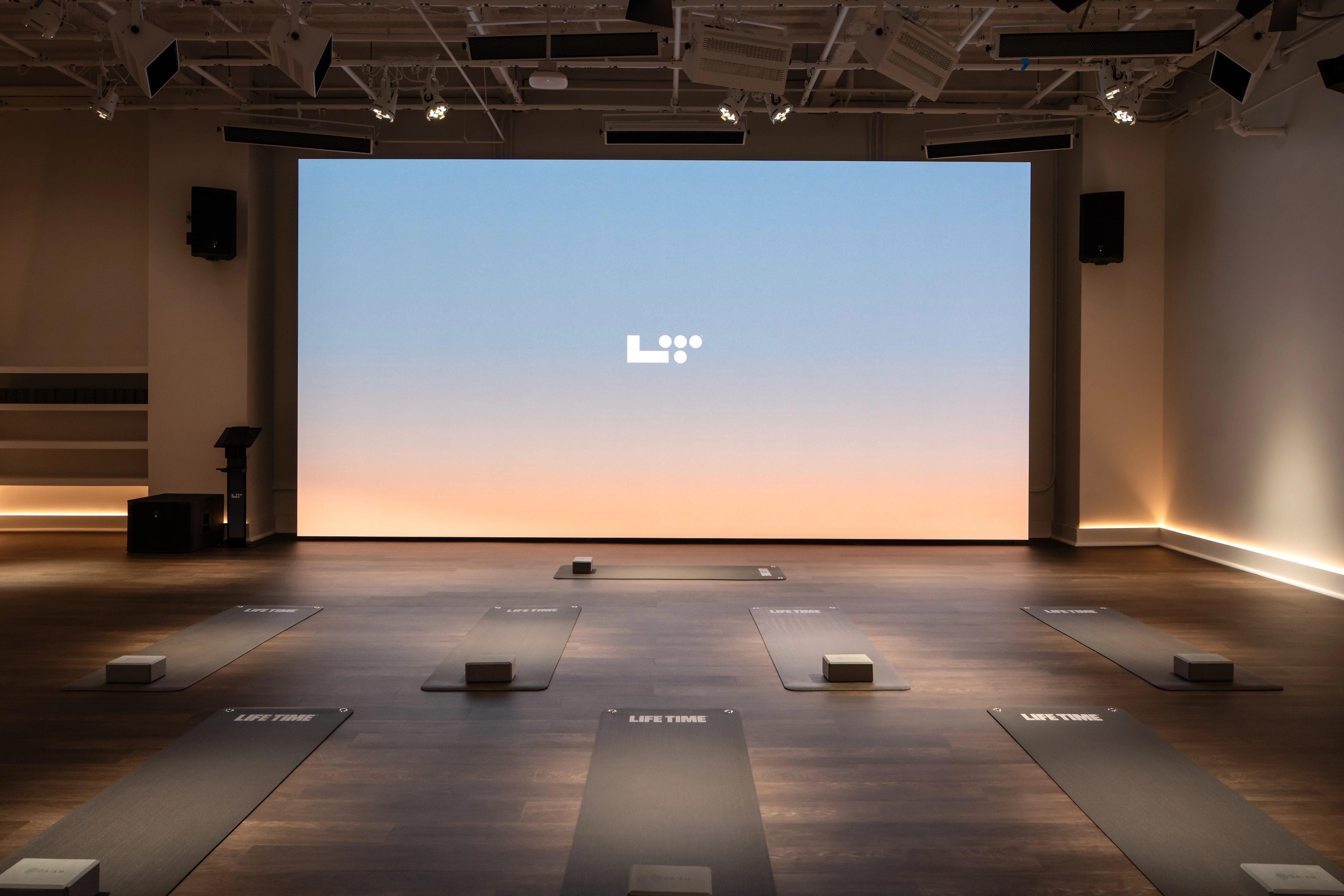 Group training studio at Life Time