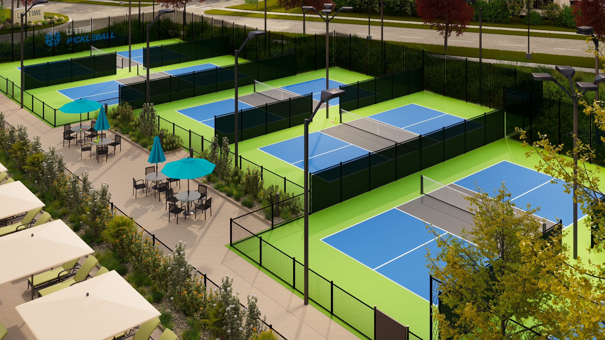 outdoor pickleball courts