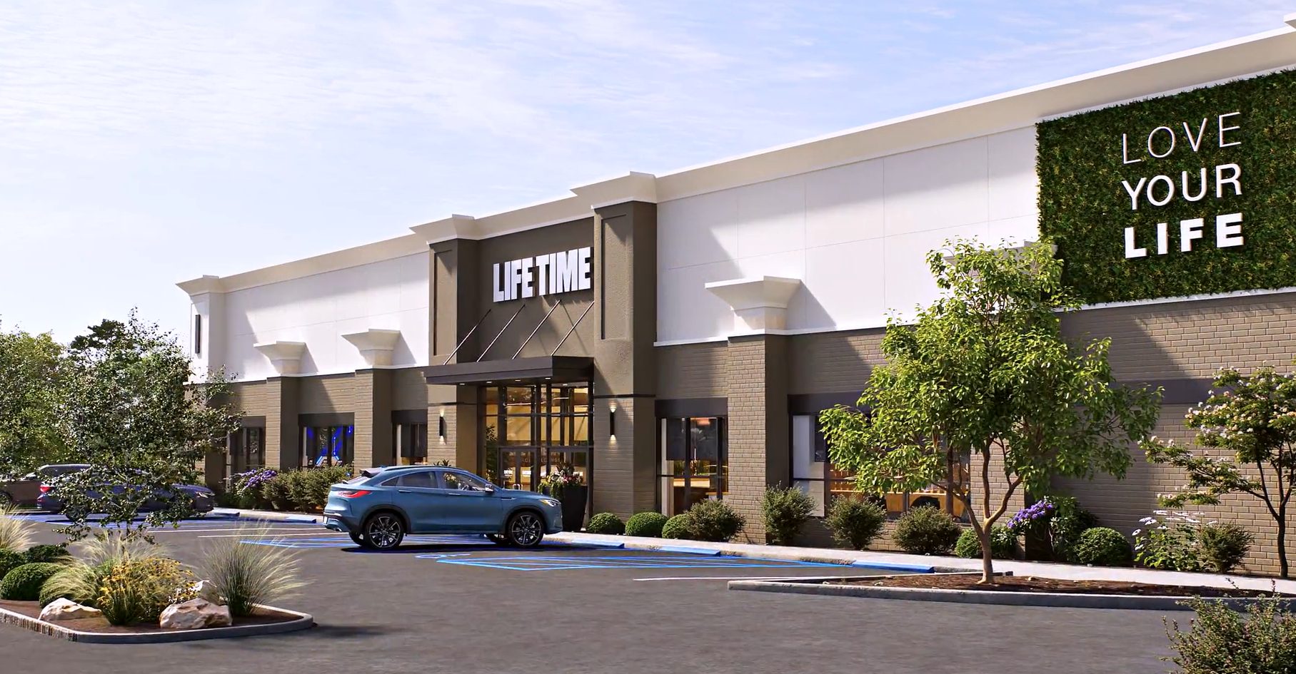 Exterior of Life Time Building