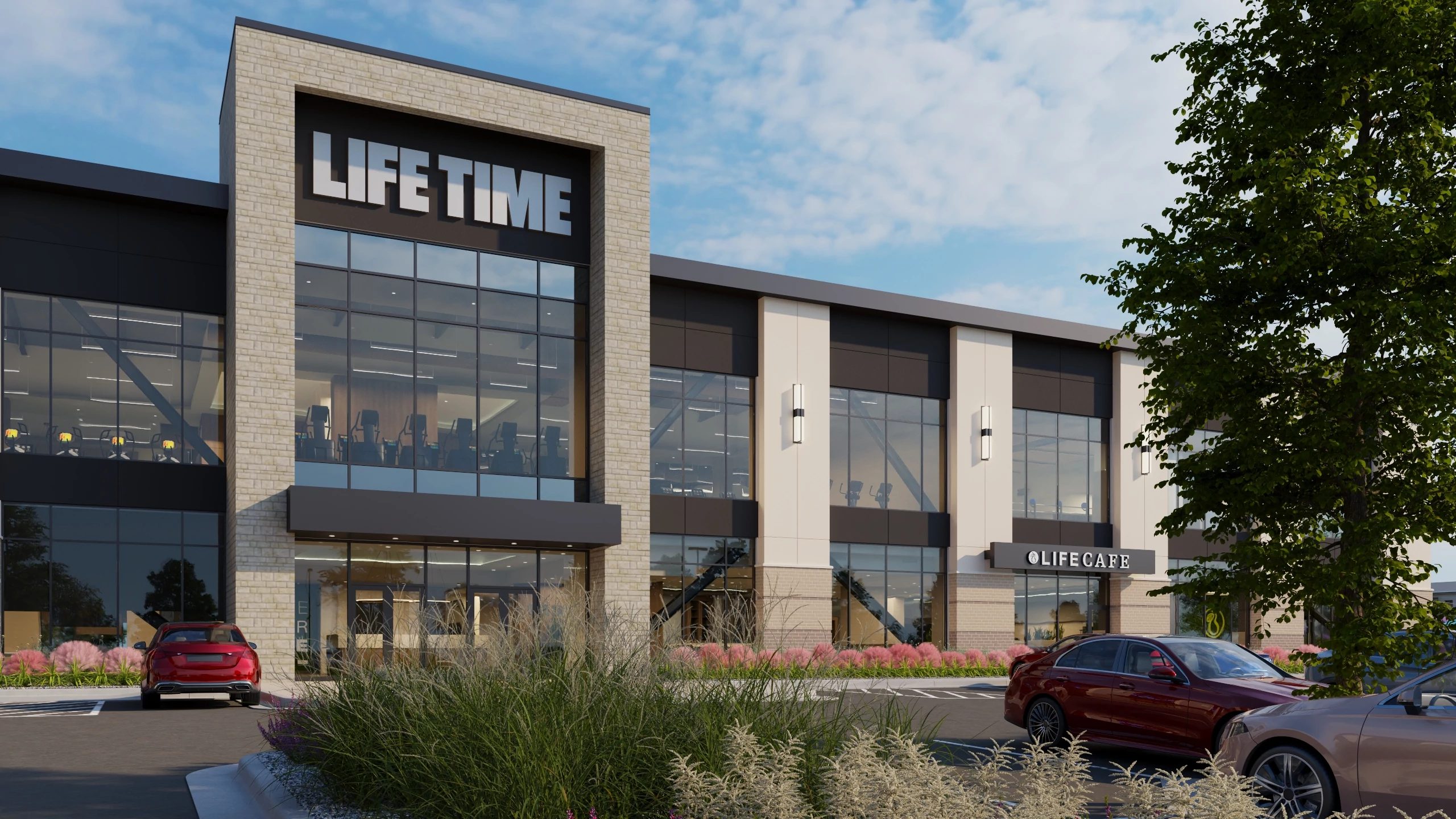 Exterior of Life Time Building