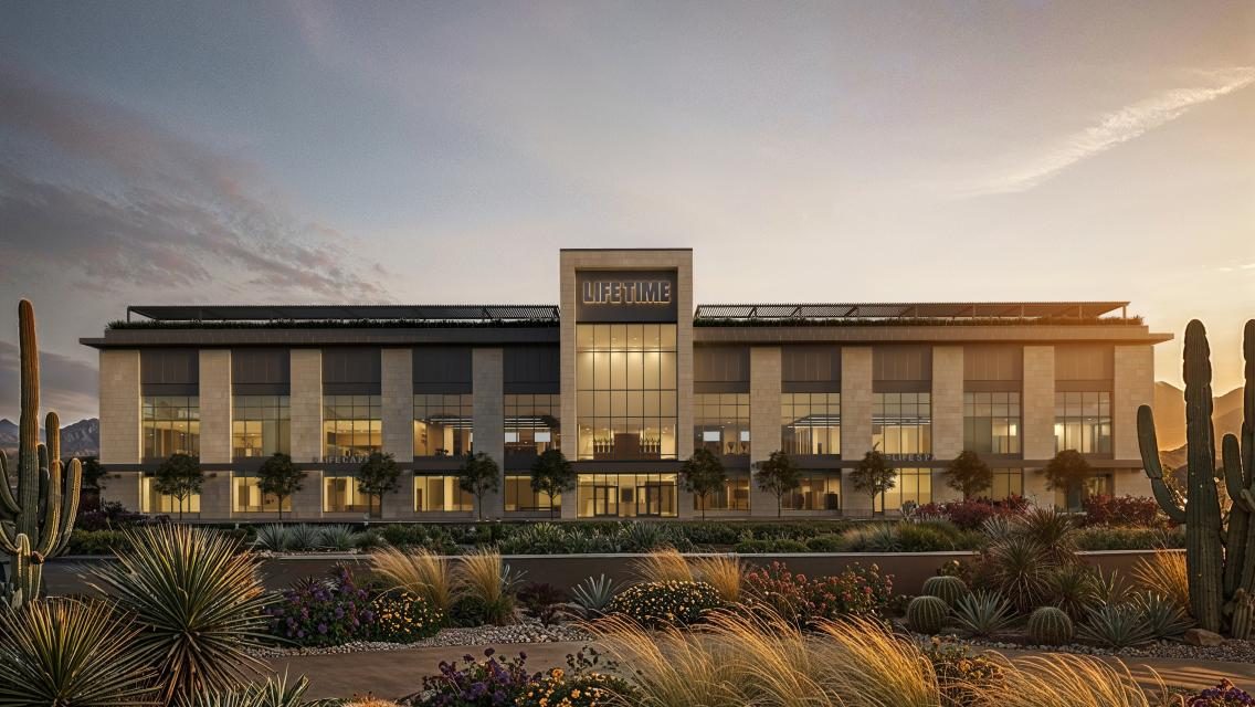 Exterior of Life Time Building