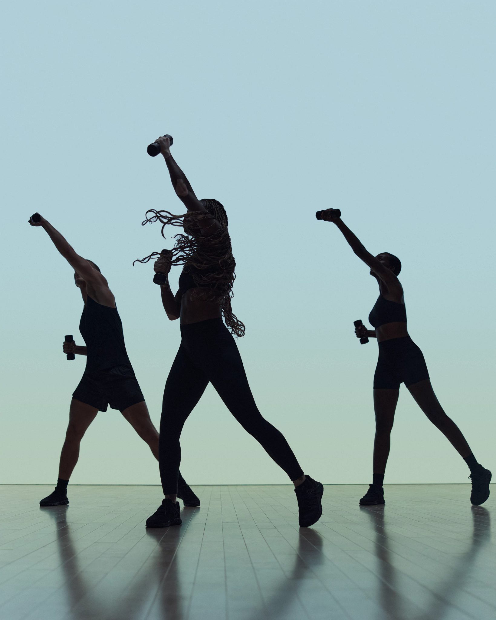 a group of people taking a Remixx Cardio class