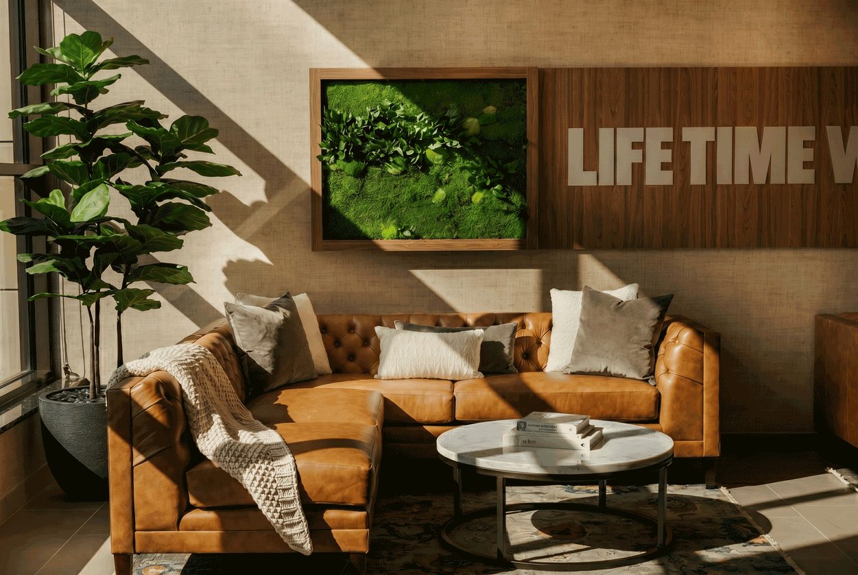 couch with pillow and blankets