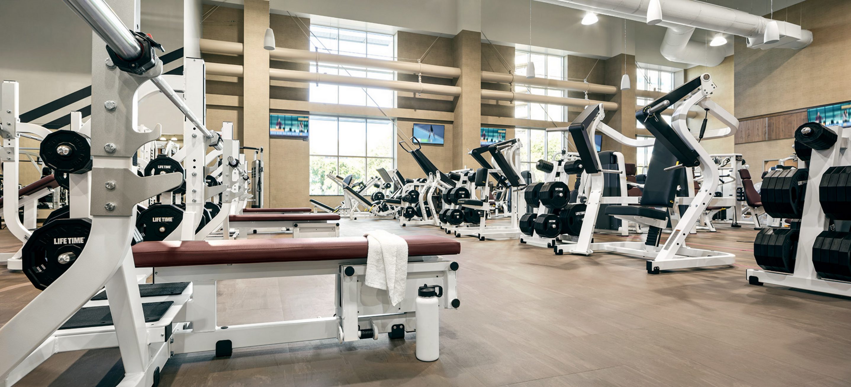 weight room at Life Time