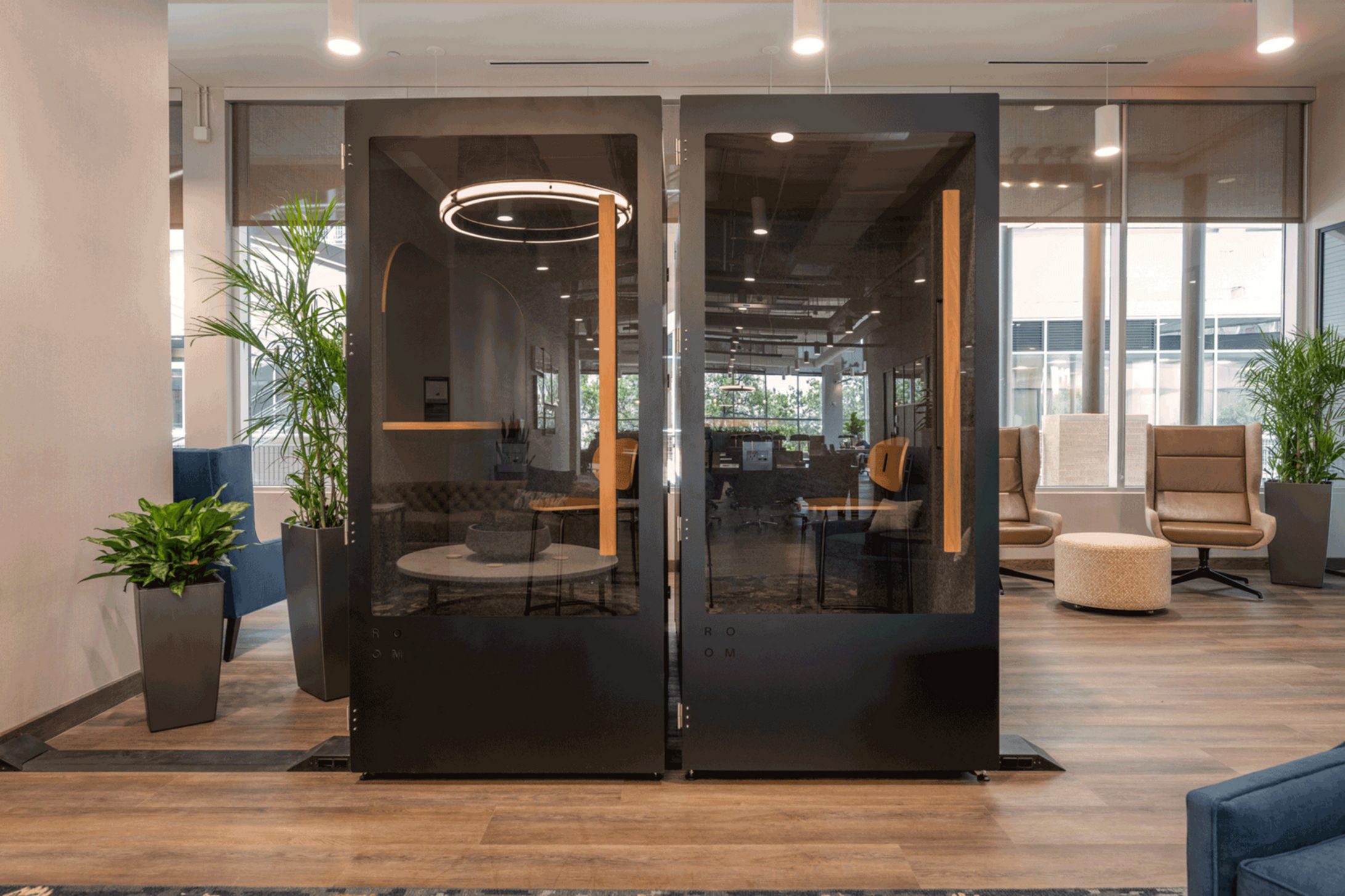 private phone booth at Life Time Work