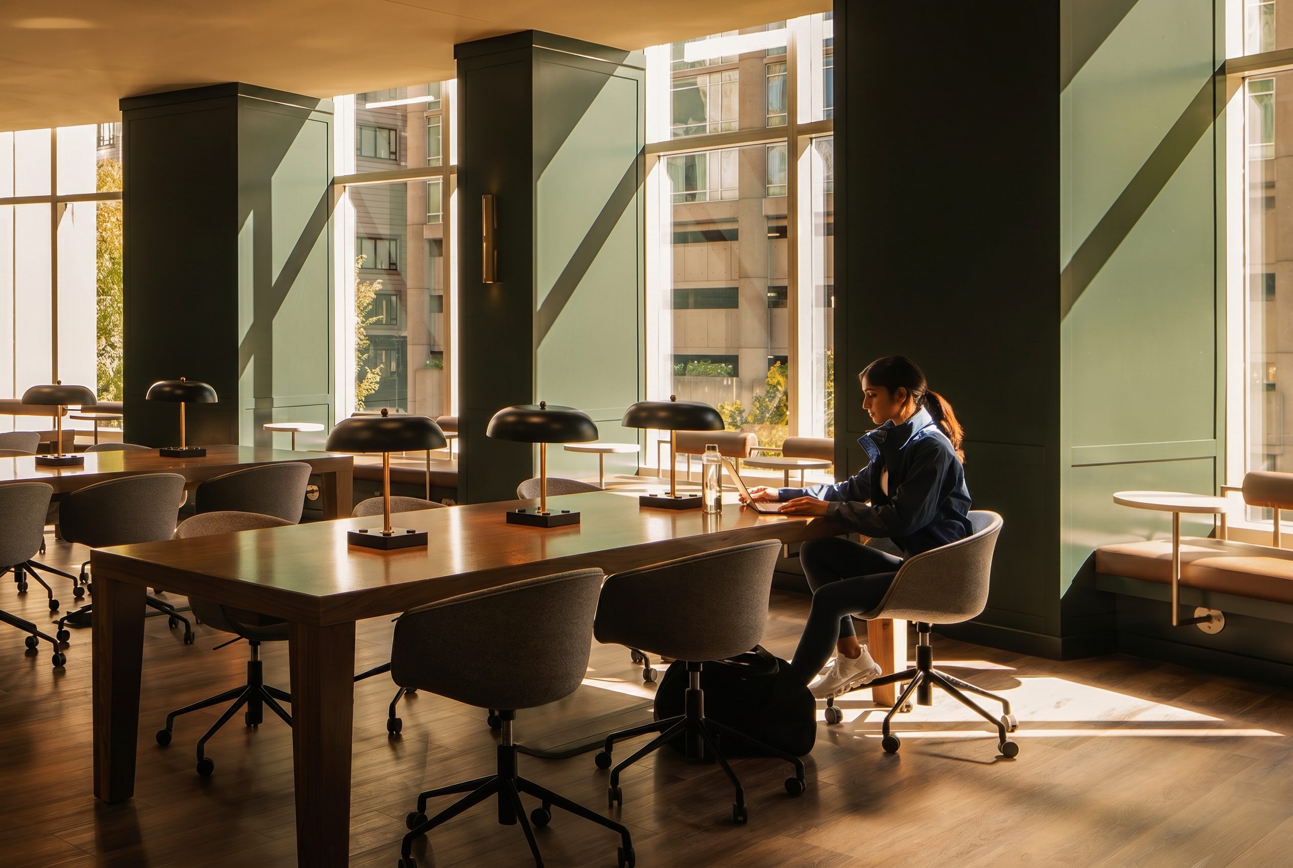 coworking table at Life Time Work